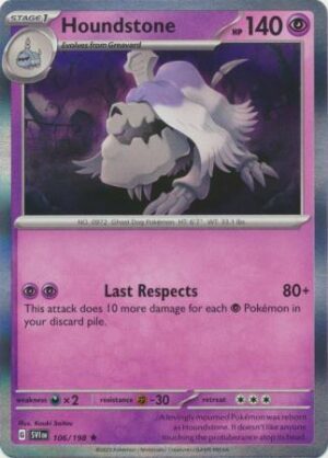 106/198 - Houndstone - Holo Rare