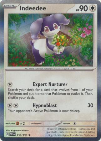 153/198 - Indeedee - Holo Rare