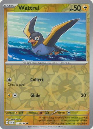 077/198 - Wattrel - Common Reverse Holo