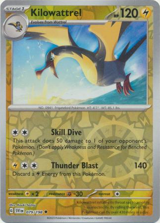 079/198 - Kilowattrel - Uncommon Reverse Holo