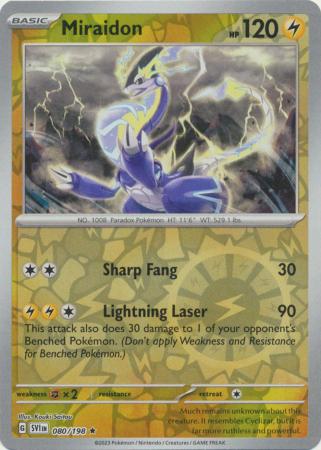 080/198 - Miraidon - Holo Rare Reverse Holo