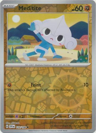 110/198 - Meditite - Common Reverse Holo