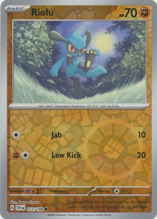 112/198 - Riolu - Common Reverse Holo