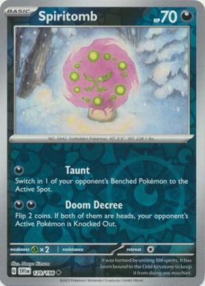 129/198 - Spiritomb - Uncommon Reverse Holo