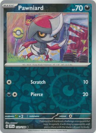 132/198 - Pawniard - Common Reverse Holo