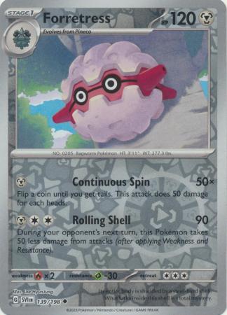 139/198 - Forretress - Uncommon Reverse Holo