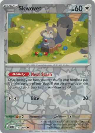 151/198 - Skwovet - Common Reverse Holo