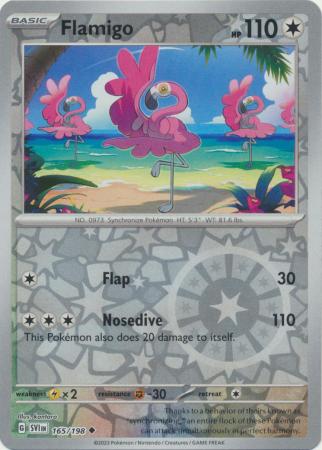 165/198 - Flamigo - Uncommon Reverse Holo