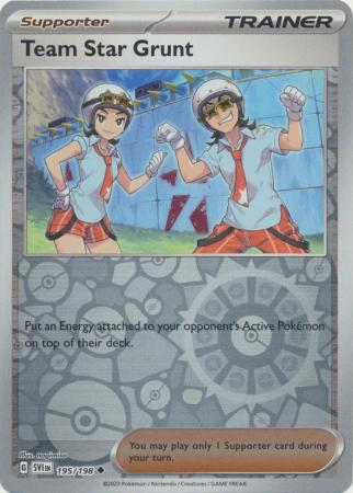 195/198 - Team Star Grunt - Uncommon Reverse Holo