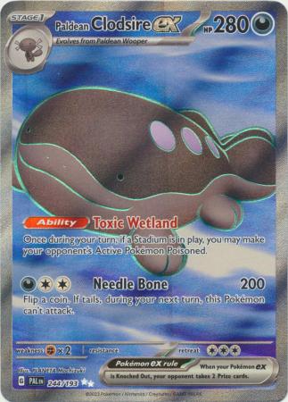Paldean Clodsire ex - 244/193 - Full Art Secret Rare
