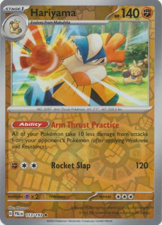 Hariyama - 113/193 - Holo Rare Reverse Holo