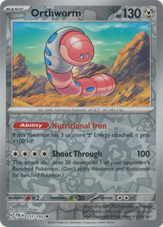 Orthworm - 151/193 - Holo Rare Reverse Holo