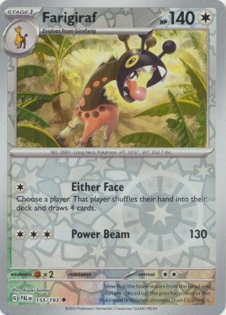 Farigiraf - 155/193 - Uncommon Reverse Holo