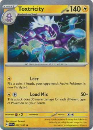 Toxtricity - 072/197 - Holo Rare