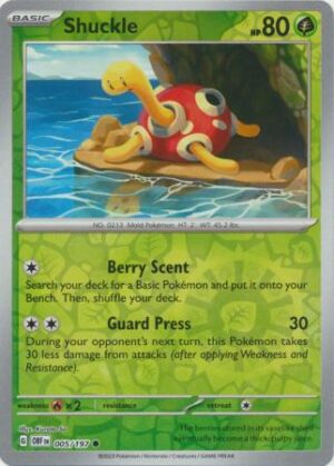 Shuckle - 005/197 - Common Reverse Holo