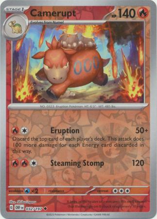 Camerupt - 032/197 - Uncommon Reverse Holo