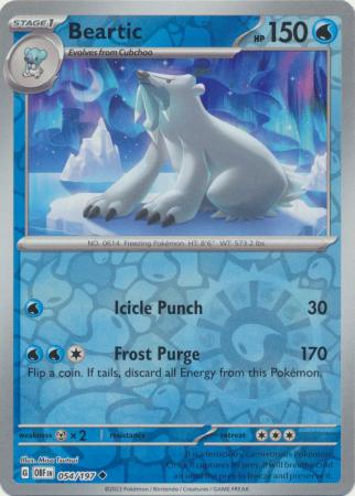 Beartic - 054/197 - Uncommon Reverse Holo