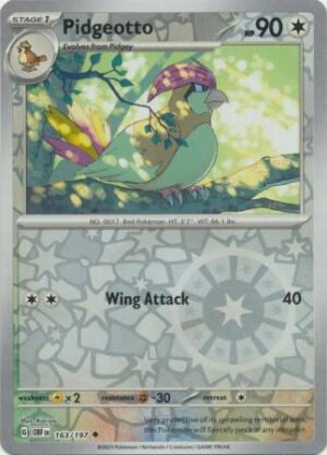 Pidgeotto - 163/197 - Uncommon Reverse Holo
