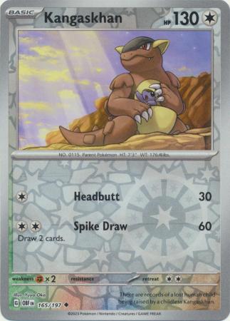 Kangaskhan - 165/197 - Uncommon Reverse Holo