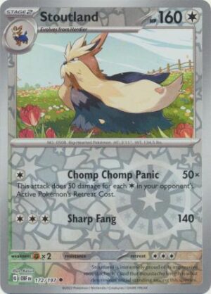 Stoutland - 172/197 - Uncommon Reverse Holo