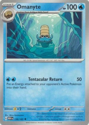 138/165 - Omanyte - Uncommon