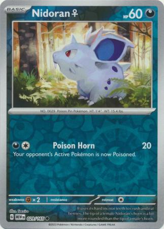 029/165 - Nidoran - Common Reverse Holo