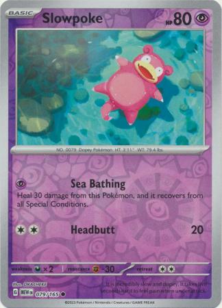 079/165 - Slowpoke - Common Reverse Holo