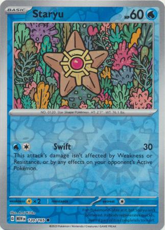 120/165 - Staryu - Common Reverse Holo