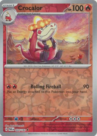 024/182 - Crocalor - Uncommon Reverse Holo