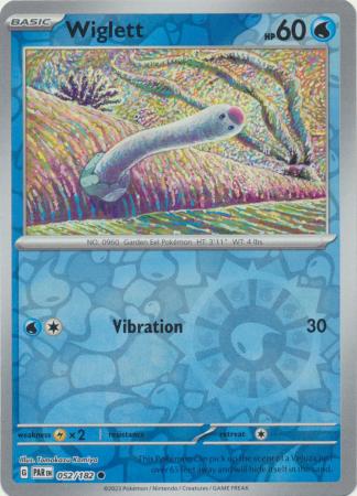 052/182 - Wiglett - Common Reverse Holo
