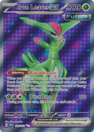 186/162 - Iron Leaves ex - Full Art Secret Rare