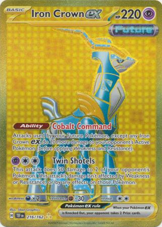 216/162 - Iron Crown ex - Gold Secret Rare