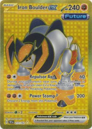 217/162 - Iron Boulder ex - Gold Secret Rare