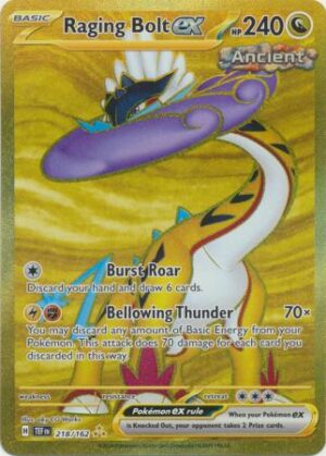 218/162 - Raging Bolt ex - Gold Secret Rare