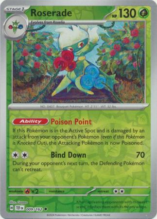 009/162 - Roserade - Uncommon Reverse Holo