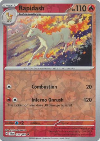 027/162 - Rapidash - Uncommon Reverse Holo