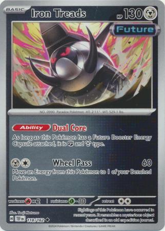 118/162 - Iron Treads - Uncommon Reverse Holo