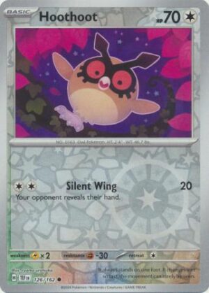 126/162 - Hoothoot - Common Reverse Holo