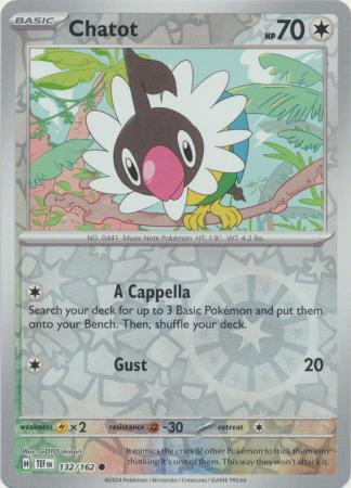 132/162 - Chatot - Common Reverse Holo