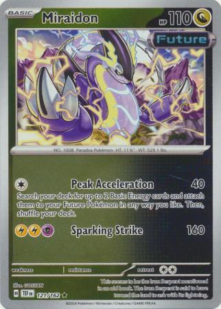 121/162 - Miraidon - Holo Rare Reverse Holo