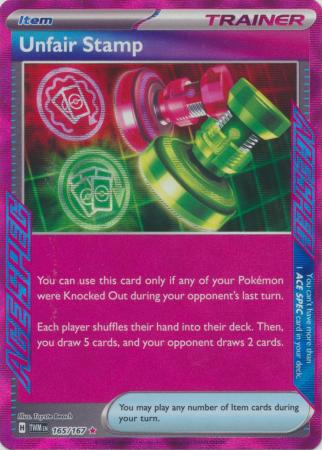 165/167 - Unfair Stamp - Ace Rare