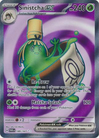 189/167 - Sinistcha ex - Full Art Secret Rare