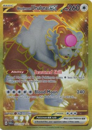 222/167 - Bloodmoon Ursaluna ex - Gold Secret Rare