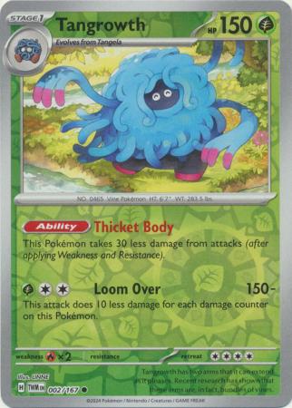 002/167 - Tangrowth - Common Reverse Holo