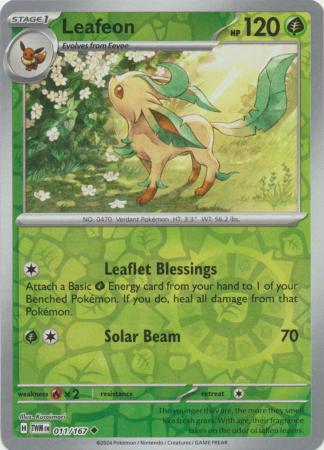 011/167 - Leafeon - Uncommon Reverse Holo
