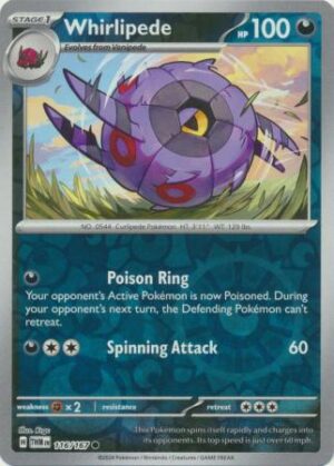 116/167 - Whirlipede - Common Reverse Holo