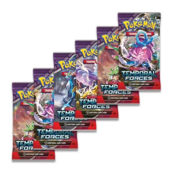 Scarlet & Violet: Temporal Forces Booster Bundle Box of 6 Packs (Pokemon)