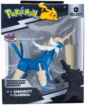Pokemon Select Super Articulado Samurott – (15.24 cm) 6-Inch Samurott Figure con 15 puntos de Articulacion