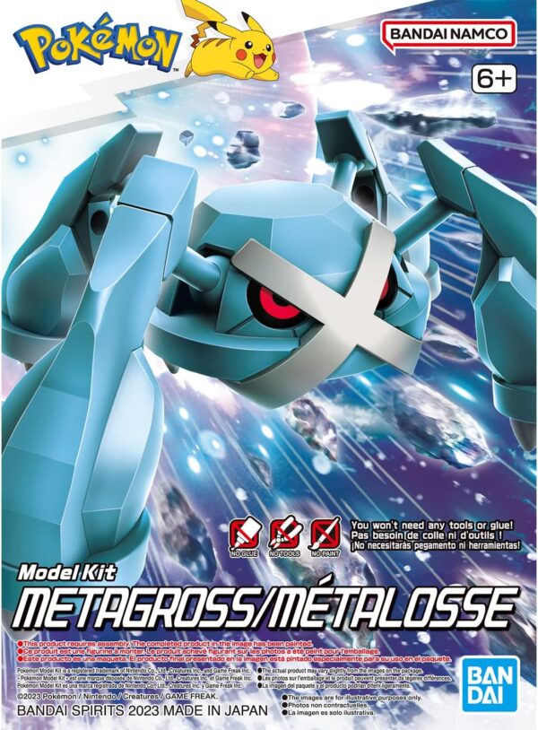 Pokémon BANDAI Hobby Plastic Model Kit 53 Metagross Pokémon Spirits PLAMO