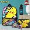 Mochila Pokémon Set x5 Mochila + cartuchera + merendero + botella + llavero